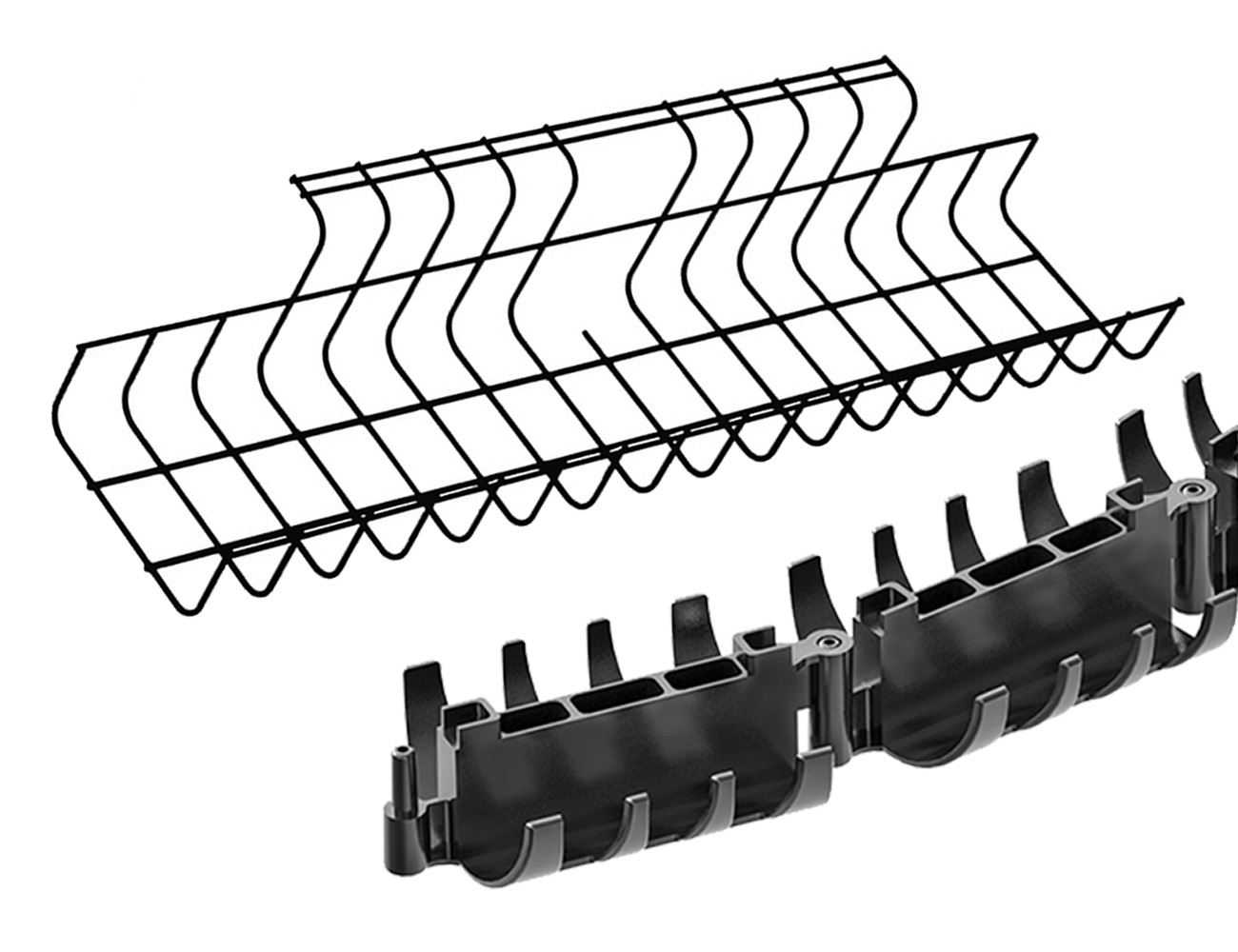 Kabelkorven en goten